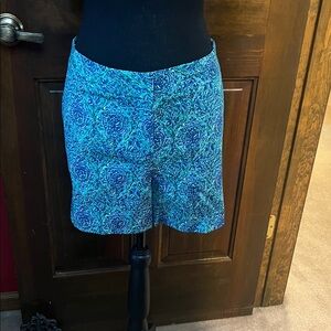 Talbots Blue Patterned Women Shorts